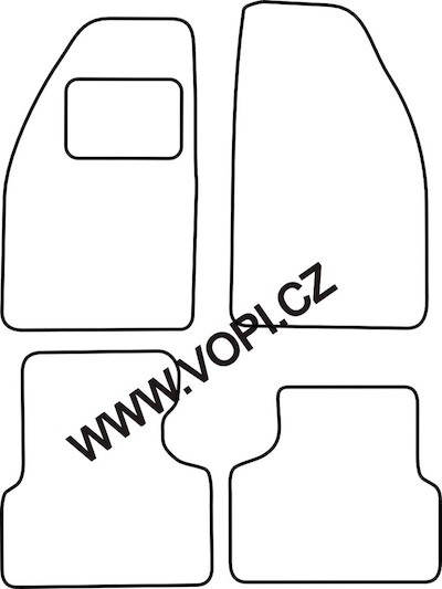 Autokoberce Saab 9000 1985 - 1997 Colorfit Fun (4001)